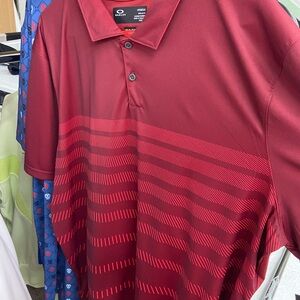 Oakley Men's Burgundy Polo Shirt